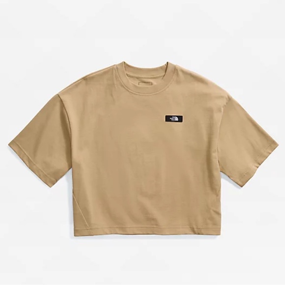 The North Face Tops - The North Face Short Sleeve Heavyweight Tee Khaki Stone Size Medium NWT